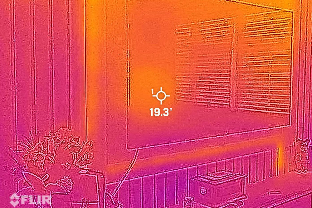 Thermal imaging bug-detection during an office bug sweep