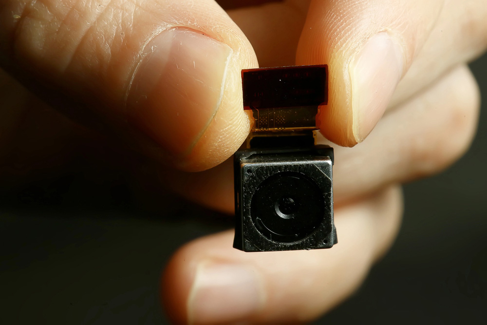 An example of a covert spy camera found at a property in Morden