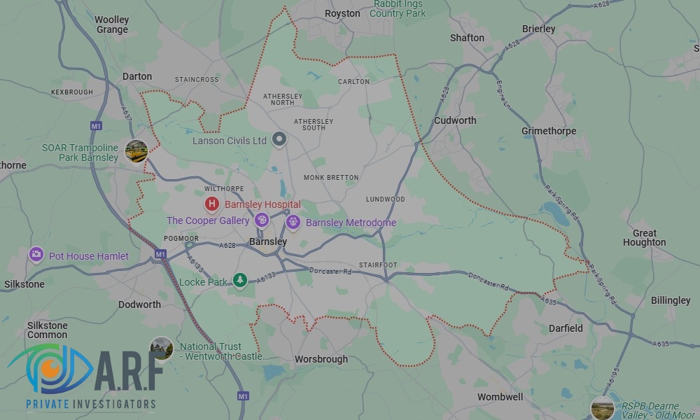 Our Private Detectives operate across Barnsley and the surrounding areas Our Private Detectives operate across Barnsley and the surrounding areas