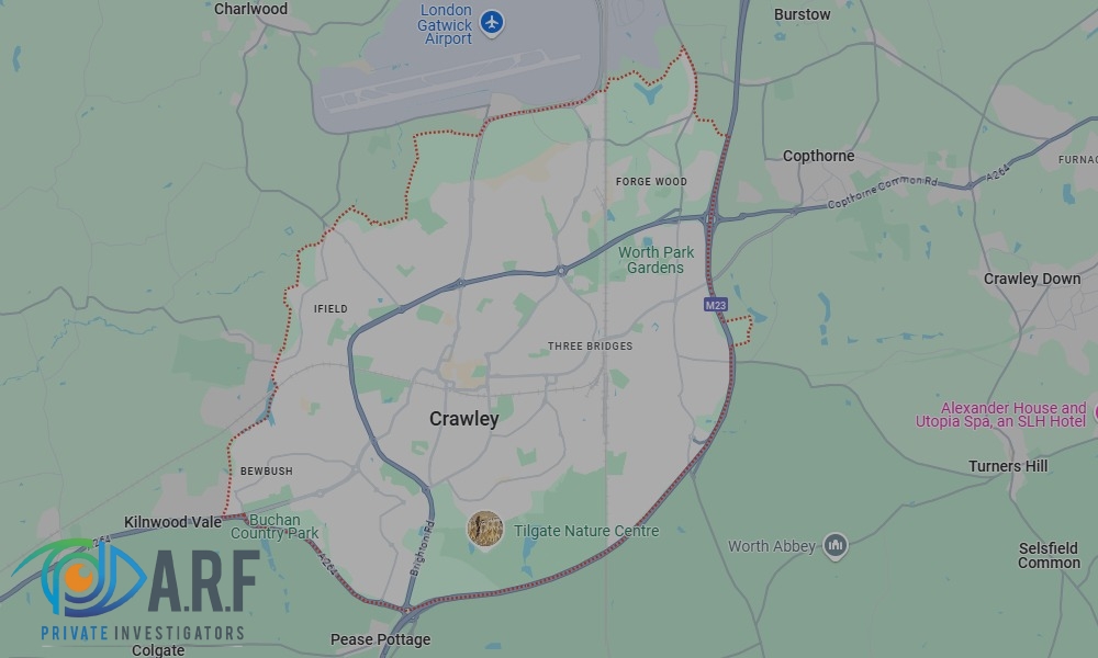 Our Private Detectives operate across Crawley and the surrounding areas Our Private Detectives operate across Crawley and the surrounding areas