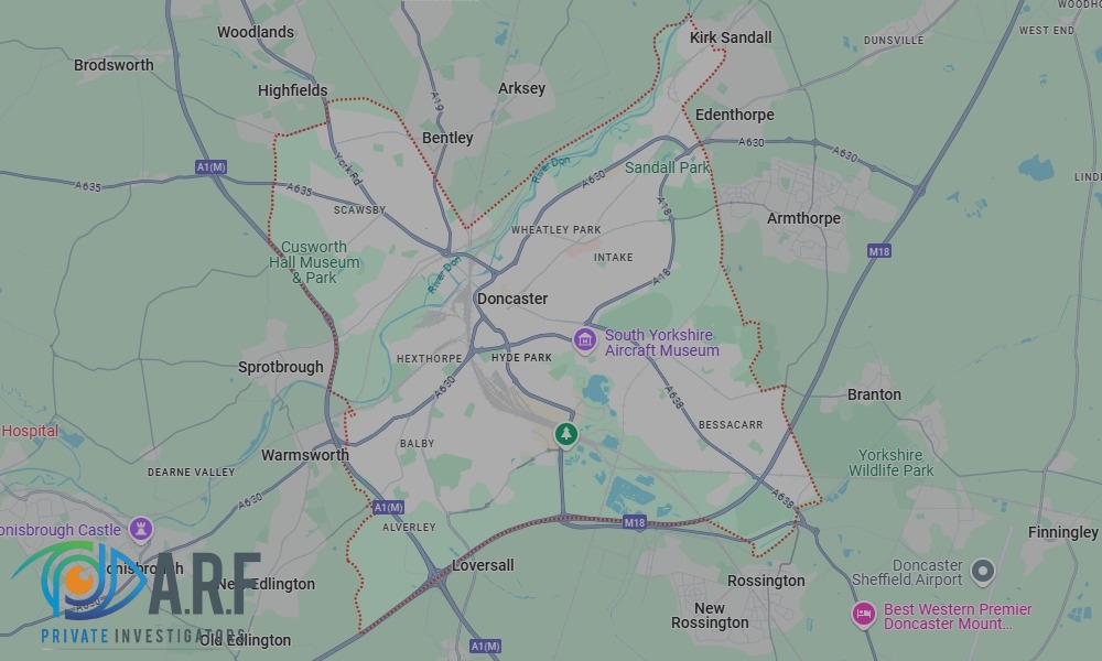 Our Private Detectives operate across Doncaster and the surrounding areas Our Private Detectives operate across Doncaster and the surrounding areas