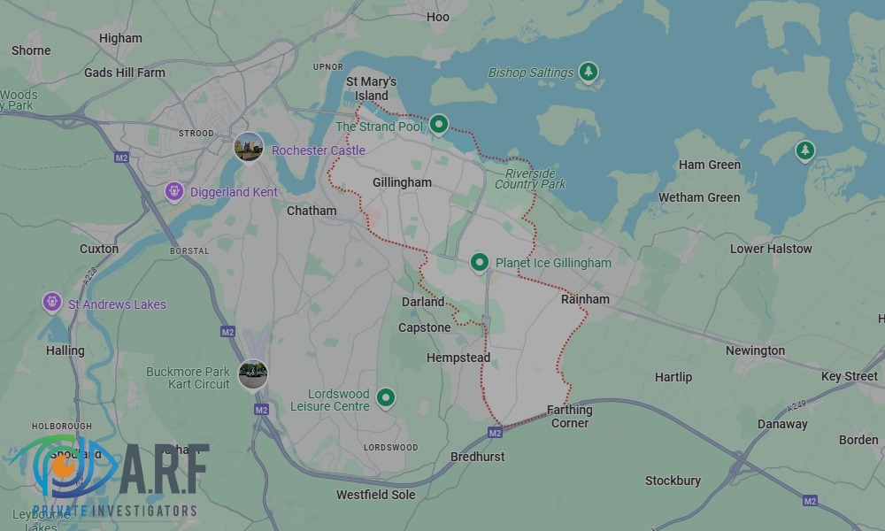 Our Private Detectives operate across Gillingham and the surrounding areas Our Private Detectives operate across Gillingham and the surrounding areas