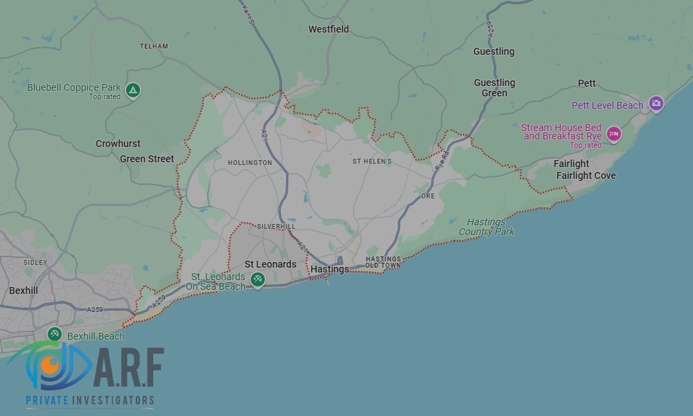 Our Private Detectives operate across Hastings and the surrounding areas Our Private Detectives operate across Hastings and the surrounding areas