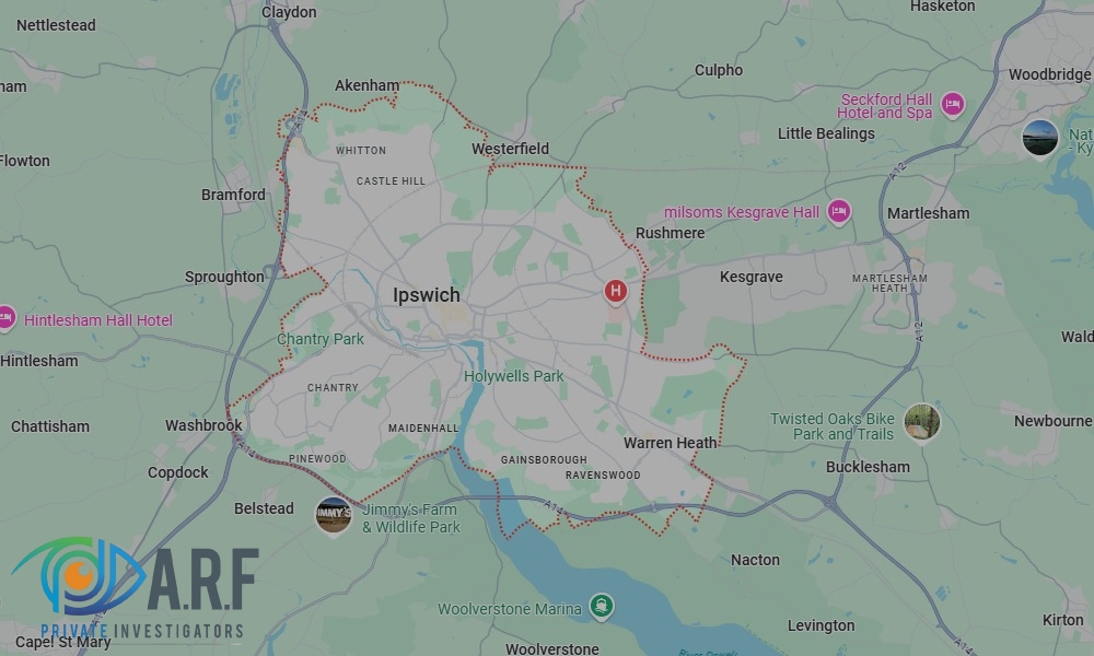 Our Private Detectives operate across Ipswich and the surrounding areas Our Private Detectives operate across Ipswich and the surrounding areas
