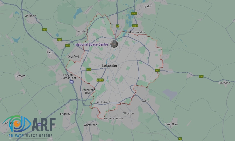 Our Private Detectives operate across Leicester and the surrounding areas