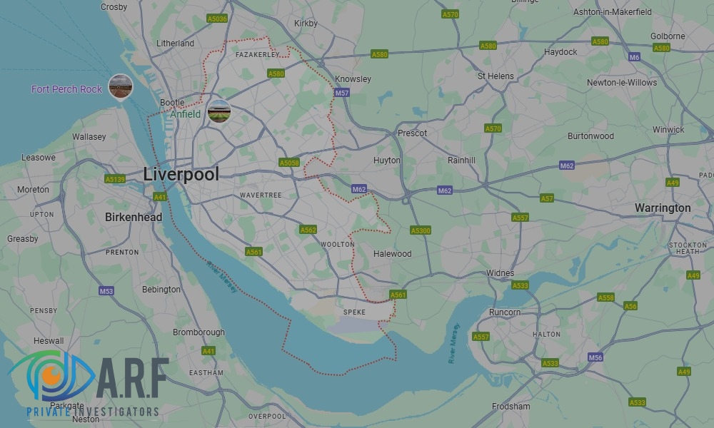 Our Private Detectives operate across Liverpool and the surrounding areas