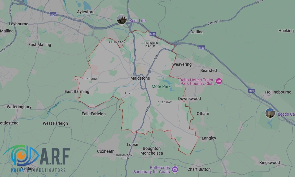 Our Private Detectives operate across Maidstone and the surrounding areas Our Private Detectives operate across Maidstone and the surrounding areas