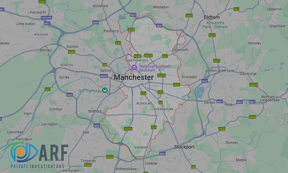 Our Private Detectives operate across Manchester and the surrounding areas