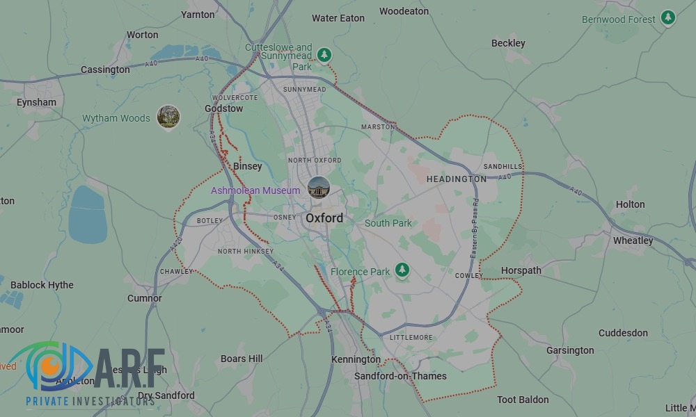 Our Private Detectives operate across Oxford and the surrounding areas Our Private Detectives operate across Oxford and the surrounding areas