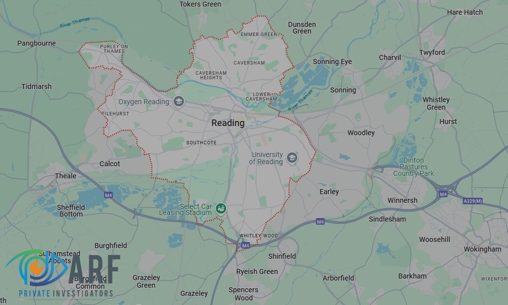 Our Private Detectives operate across Reading and the surrounding areas Our Private Detectives operate across Reading and the surrounding areas