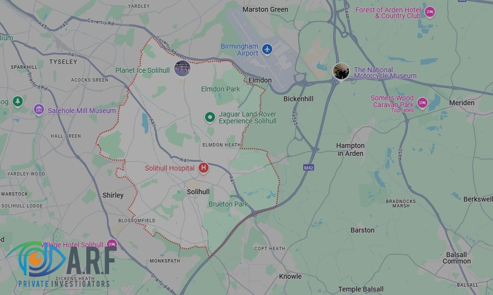 Our Private Detectives operate across Solihull and the surrounding areas
