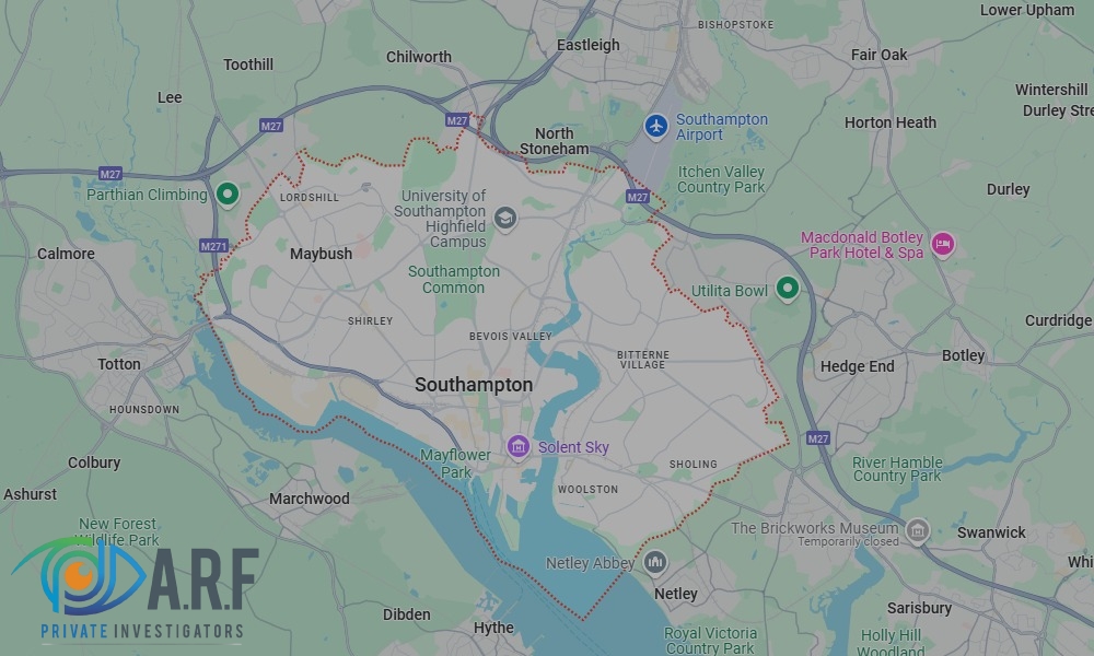 Our Private Detectives operate across Southampton and the surrounding areas Our Private Detectives operate across Southampton and the surrounding areas