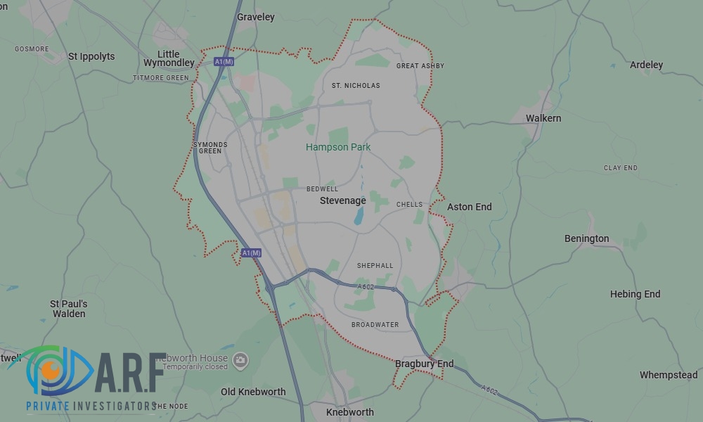 Our Private Detectives operate across Stevenage and the surrounding areas Our Private Detectives operate across Stevenage and the surrounding areas