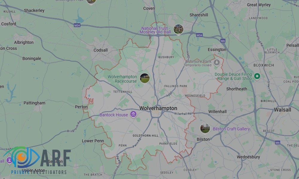 Our Private Detectives operate across Wolverhampton and the surrounding areas