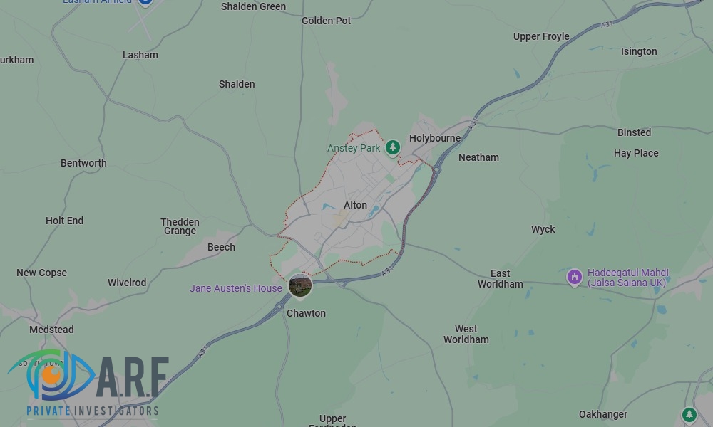 Our Private Detectives operate across Alton and the surrounding areas Our Private Detectives operate across Alton and the surrounding areas