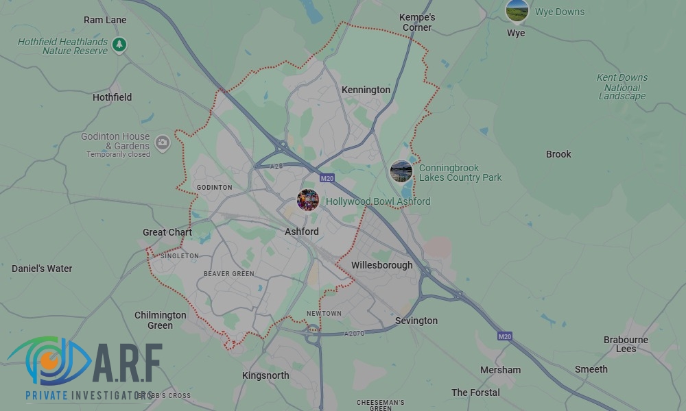 Our Private Detectives operate across Ashford and the surrounding areas Our Private Detectives operate across Ashford and the surrounding areas