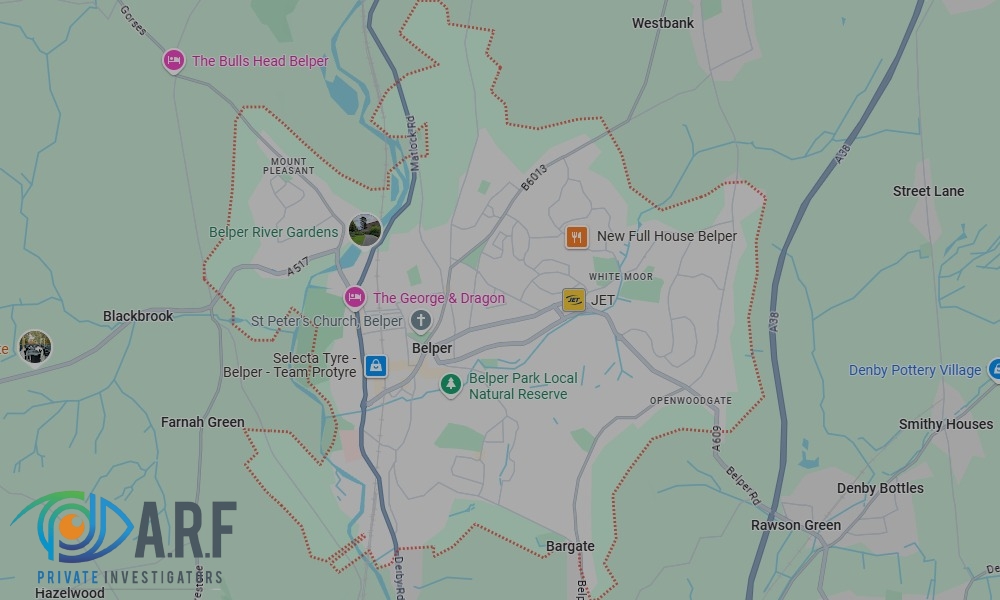 Our Private Detectives operate across Belper and the surrounding areas