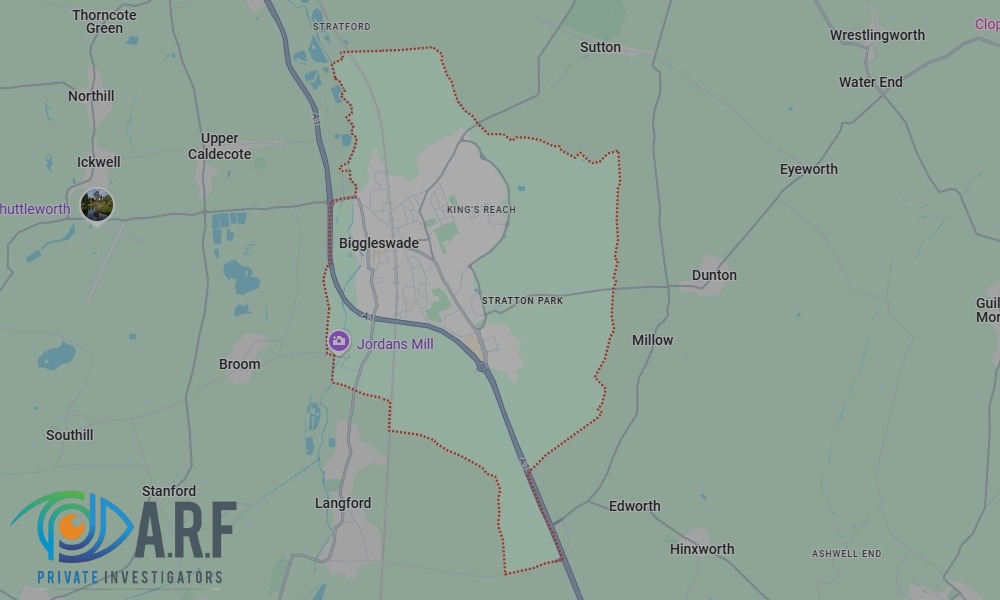 Our Private Detectives operate across Biggleswade and the surrounding areas Our Private Detectives operate across Biggleswade and the surrounding areas