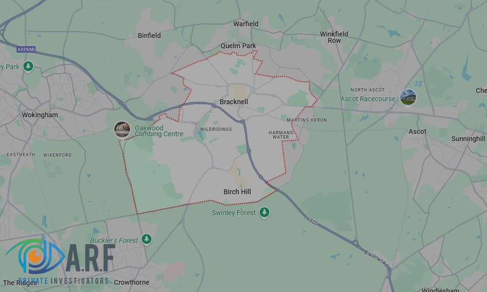Our Private Detectives operate across Bracknell and the surrounding areas Our Private Detectives operate across Bracknell and the surrounding areas
