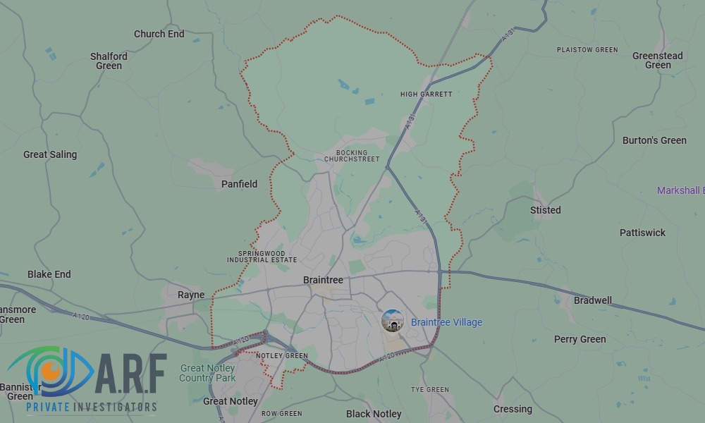 Our Private Detectives operate across Braintree and the surrounding areas Our Private Detectives operate across Braintree and the surrounding areas