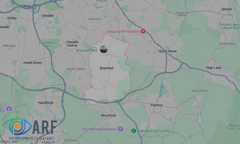 Our Private Detectives operate across Bramhall and the surrounding areas Our Private Detectives operate across Bramhall and the surrounding areas