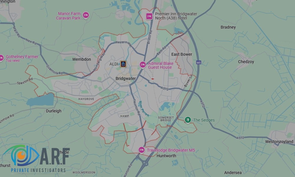 Our Private Detectives operate across Bridgwater and the surrounding areas Our Private Detectives operate across Bridgwater and the surrounding areas