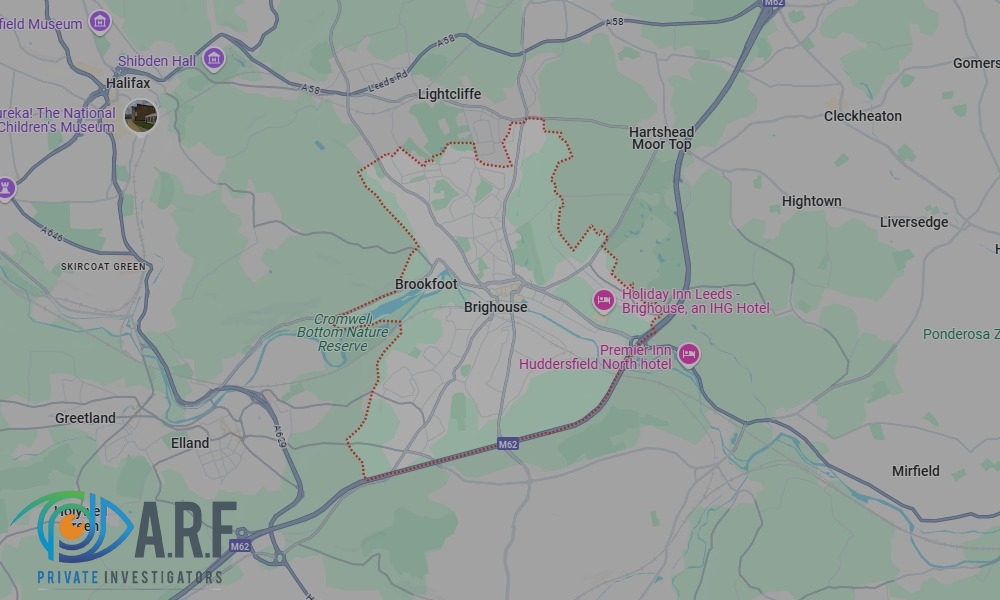 Our Private Detectives operate across Brighouse and the surrounding areas Our Private Detectives operate across Brighouse and the surrounding areas