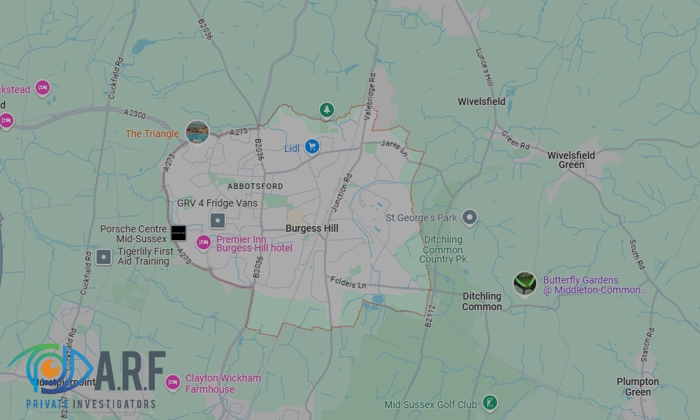 Our Private Detectives operate across Burgess Hill and the surrounding areas Our Private Detectives operate across Burgess Hill and the surrounding areas