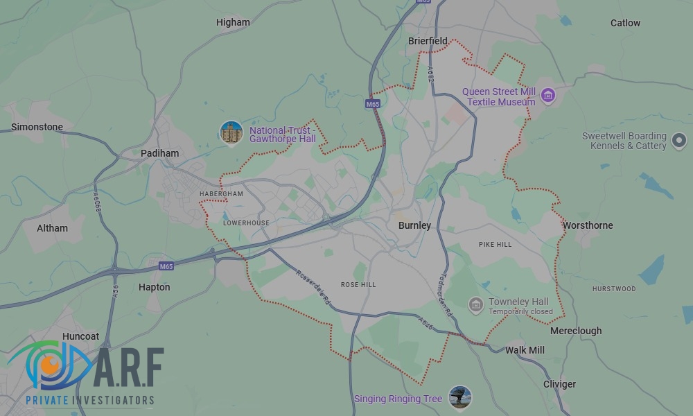 Our Private Detectives operate across Burnley and the surrounding areas Our Private Detectives operate across Burnley and the surrounding areas
