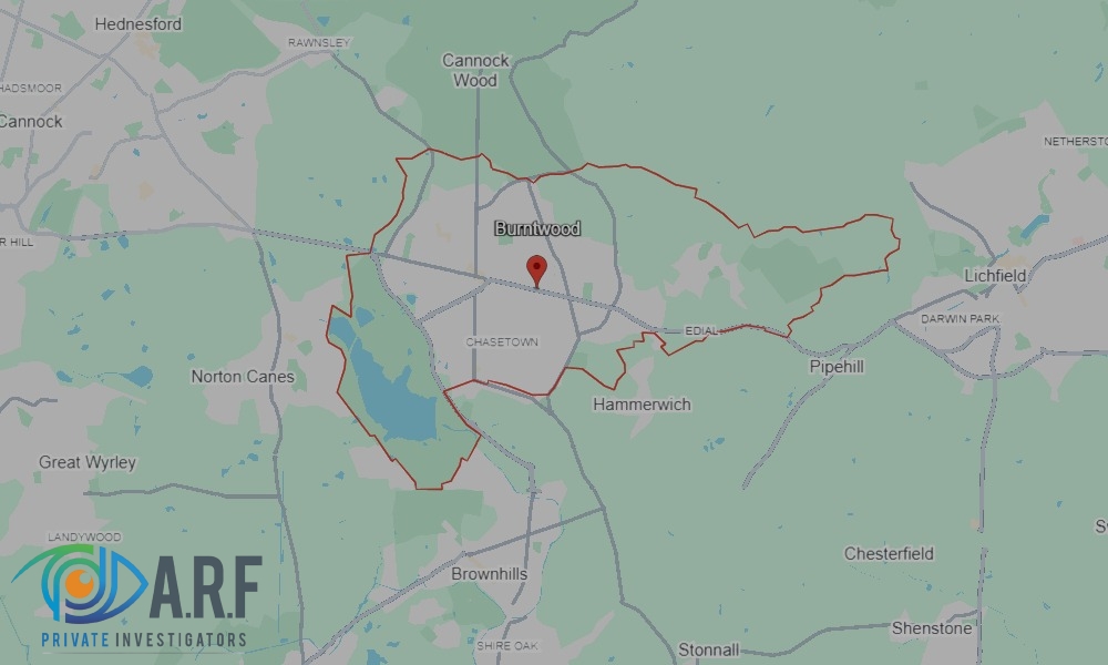 Our Private Detectives operate across Burntwood and the surrounding areas