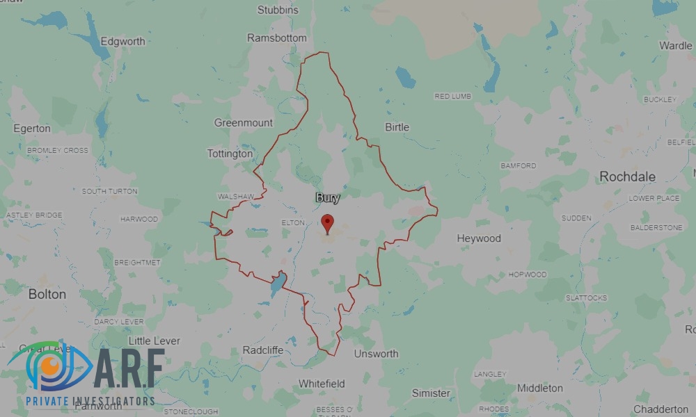 Our Private Detectives operate across Bury and the surrounding areas Our Private Detectives operate across Bury and the surrounding areas