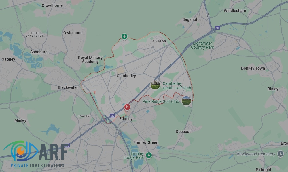 Our Private Detectives operate across Camberley and the surrounding areas Our Private Detectives operate across Camberley and the surrounding areas