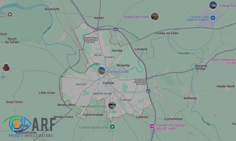 Our Private Detectives operate across Carlisle and the surrounding areas Our Private Detectives operate across Carlisle and the surrounding areas