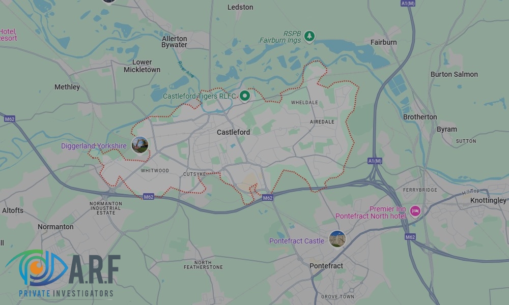 Our Private Detectives operate across Castleford and the surrounding areas Our Private Detectives operate across Castleford and the surrounding areas