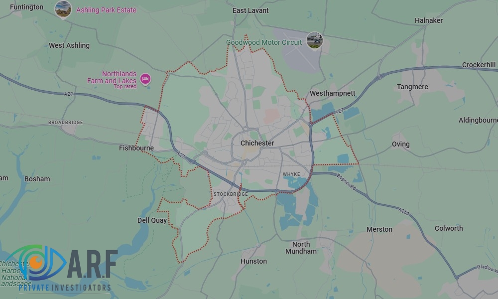Our Private Detectives operate across Chichester and the surrounding areas Our Private Detectives operate across Chichester and the surrounding areas