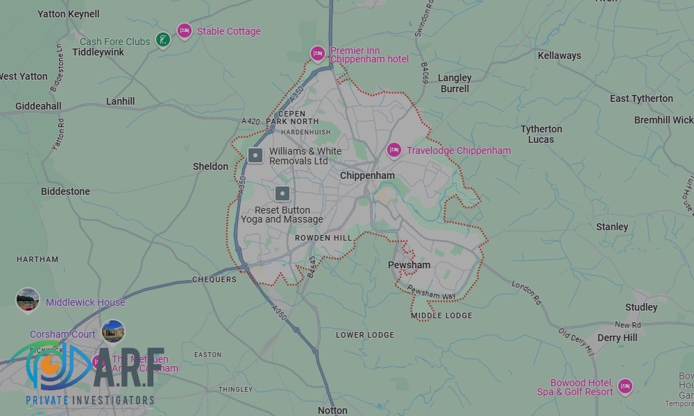 Our Private Detectives operate across Chippenham and the surrounding areas