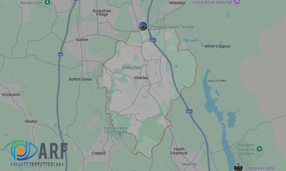 Our Private Detectives operate across Chorley and the surrounding areas Our Private Detectives operate across Chorley and the surrounding areas