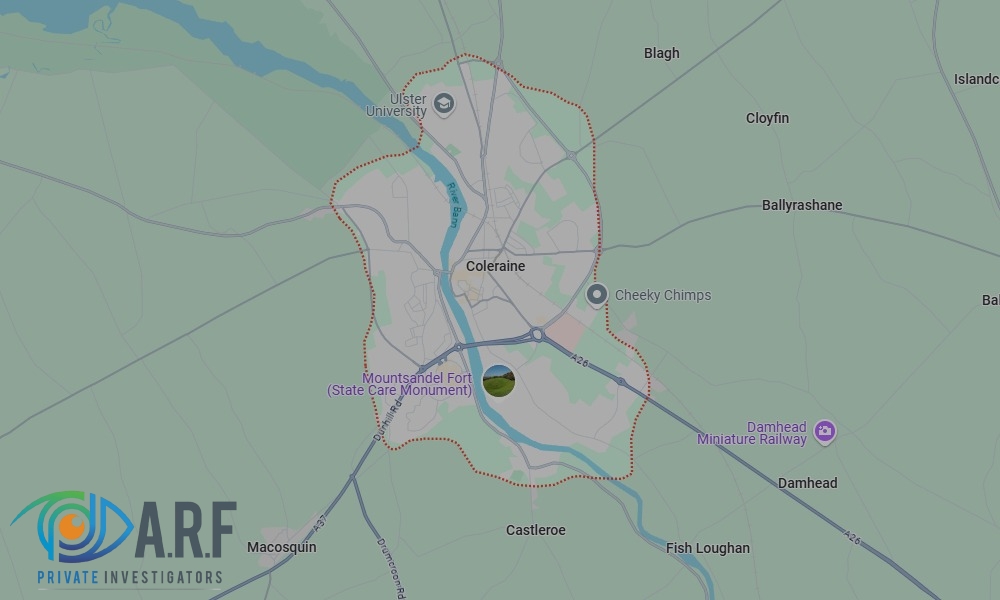 Our Private Detectives operate across Coleraine and the surrounding areas Our Private Detectives operate across Coleraine and the surrounding areas