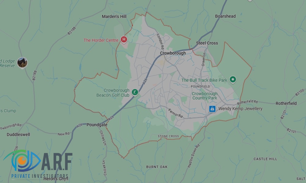 Our Private Detectives operate across Crowborough and the surrounding areas Our Private Detectives operate across Crowborough and the surrounding areas