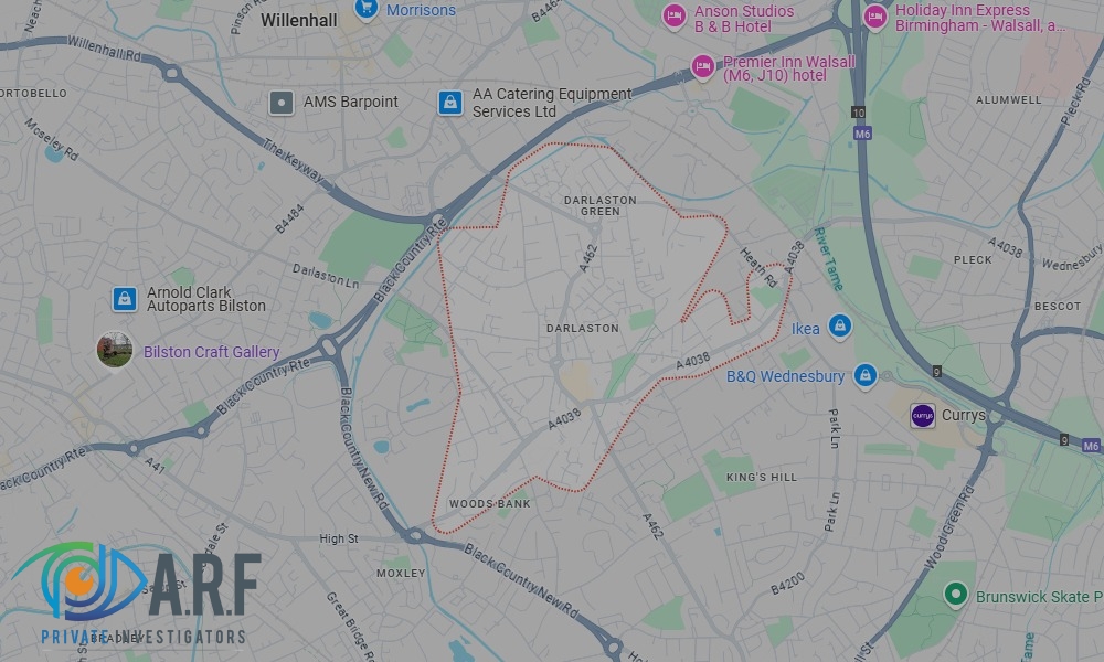 Our Private Detectives operate across Darlaston and the surrounding areas Our Private Detectives operate across Darlaston and the surrounding areas