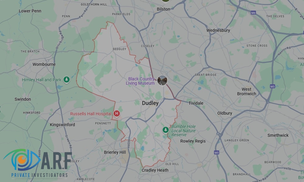Our Private Detectives operate across Dudley and the surrounding areas