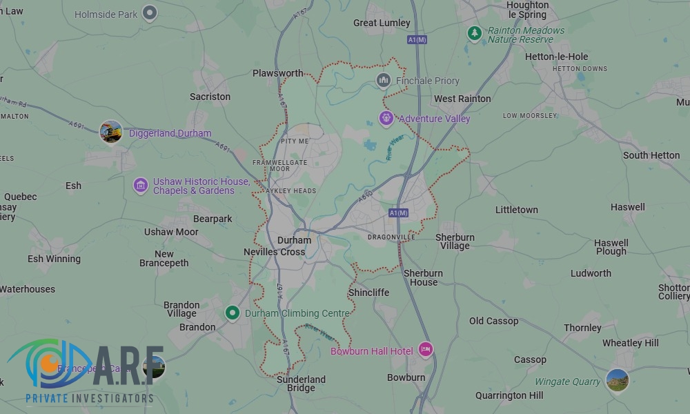 Our Private Detectives operate across Durham and the surrounding areas