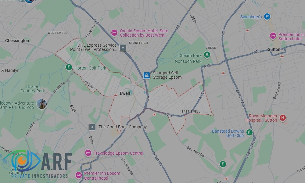 Our Private Detectives operate across Ewell and the surrounding areas Our Private Detectives operate across Ewell and the surrounding areas