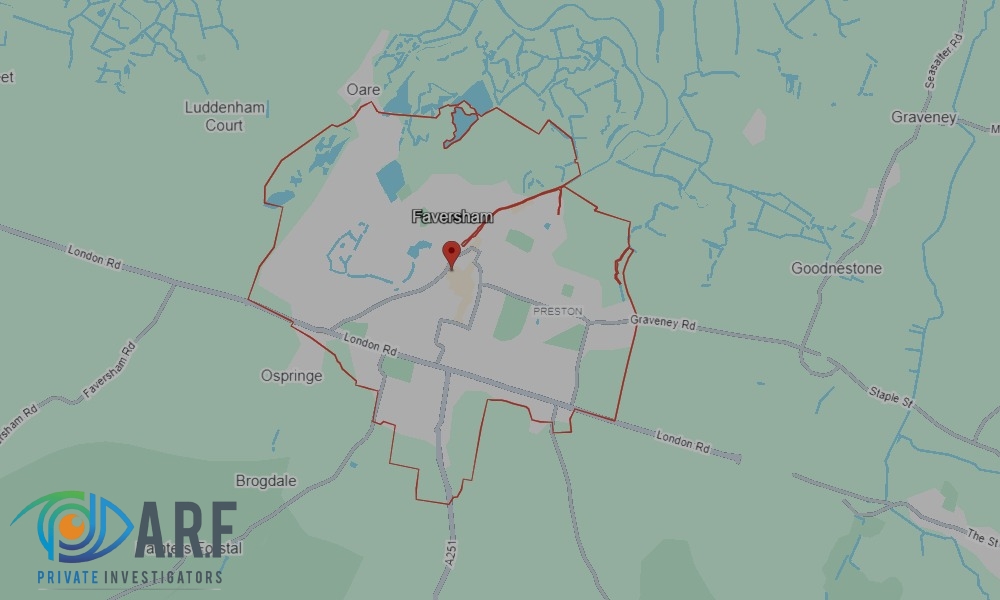 Our Private Detectives operate across Faversham and the surrounding areas Our Private Detectives operate across Faversham and the surrounding areas