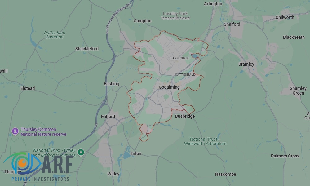 Our Private Detectives operate across Godalming and the surrounding areas