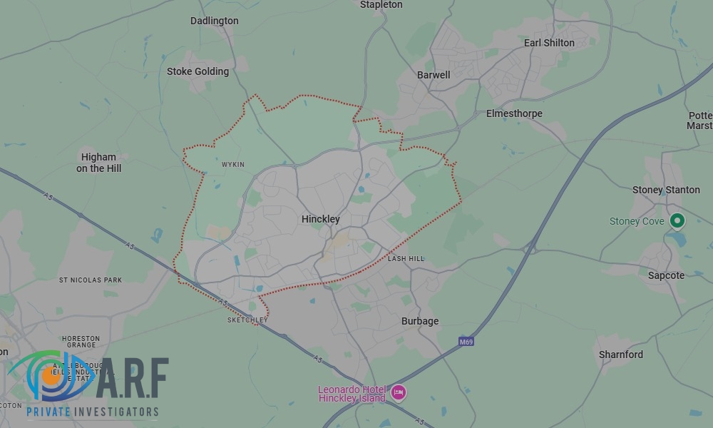Our Private Detectives operate across Hinckley and the surrounding areas Our Private Detectives operate across Hinckley and the surrounding areas