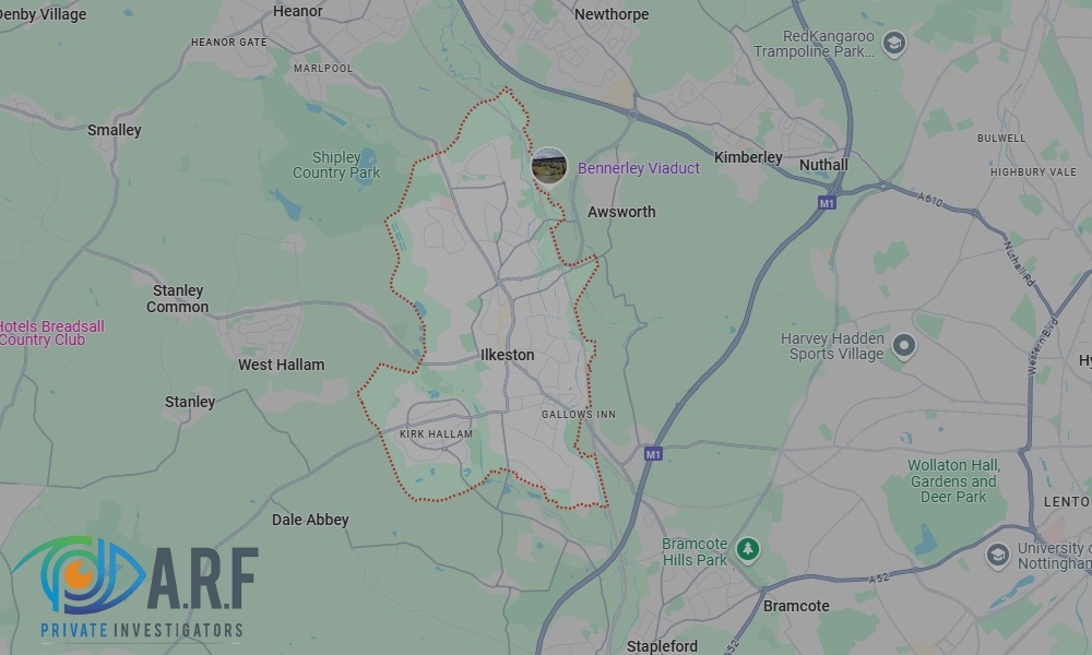 Our Private Detectives operate across Ilkeston and the surrounding areas