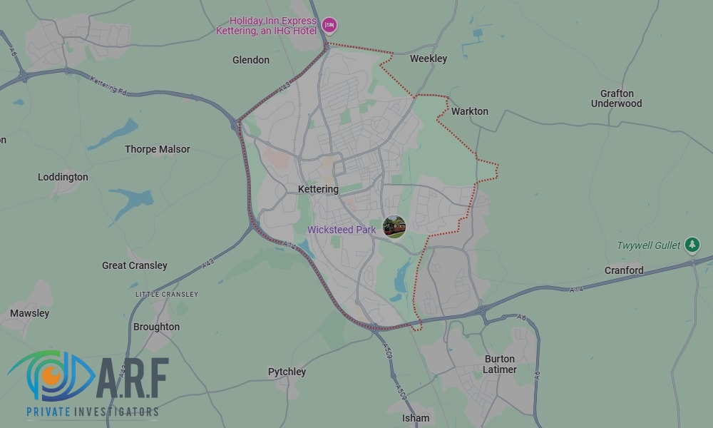 Our Private Detectives operate across Kettering and the surrounding areas Our Private Detectives operate across Kettering and the surrounding areas