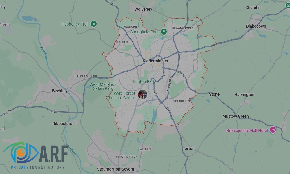 Our Private Detectives operate across Kidderminster and the surrounding areas