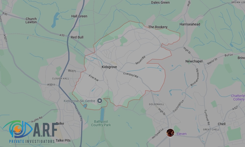 Our Private Detectives operate across Kidsgrove and the surrounding areas